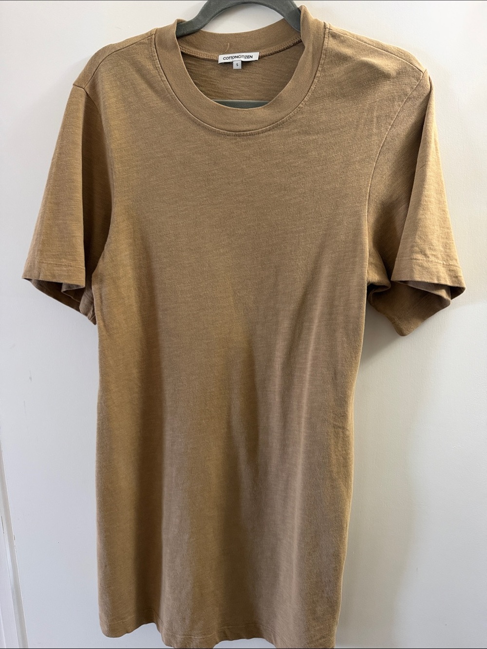 Cotton Citizen Mini Dress in Tan